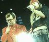 Elton John with Axl Rose at Freddie Mercury Tribute Concert