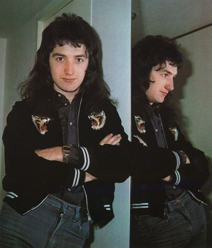 John with a mirror