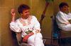 John having a cigar...