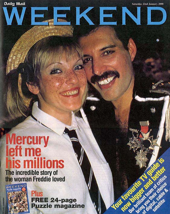 Mary and Freddie on Daily Mail Weekend