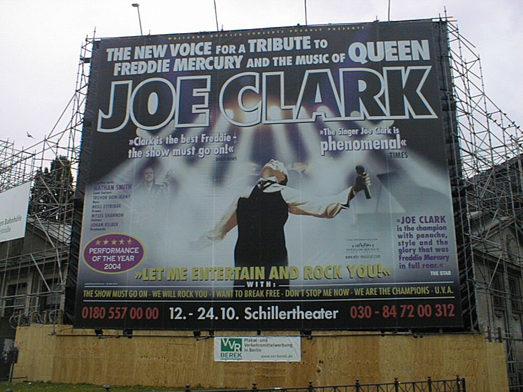 Joe Clark - great placard 2 in Berlin, Germany