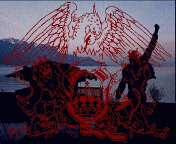 Place the crest over the Made in Heaven cover and you get this result! Look where the crown ends up!