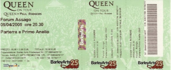Milano 5-4-05 Ticket