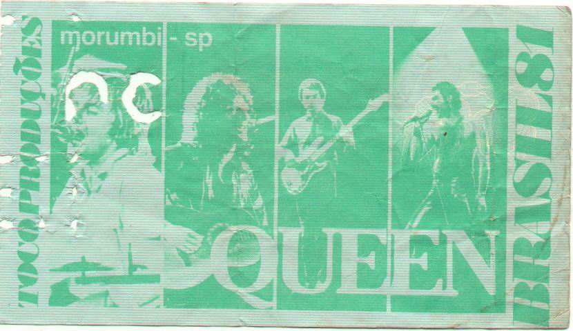 Ticket São Paulo Brasil 1981