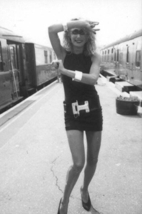 Debbie in the backstage
