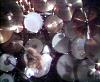 Roger's huge drum kit