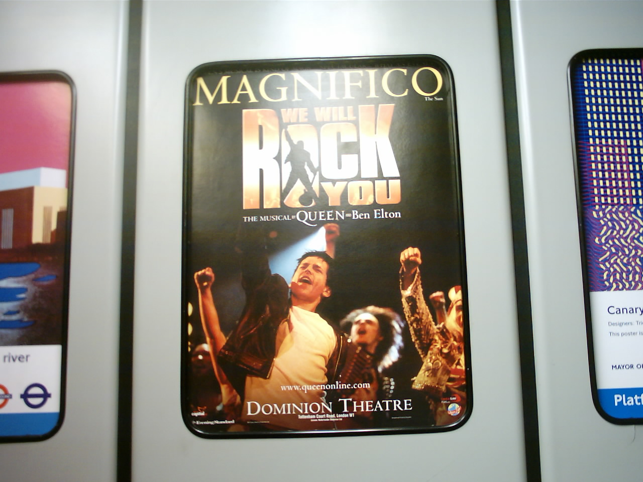 into the lift into the underground in London