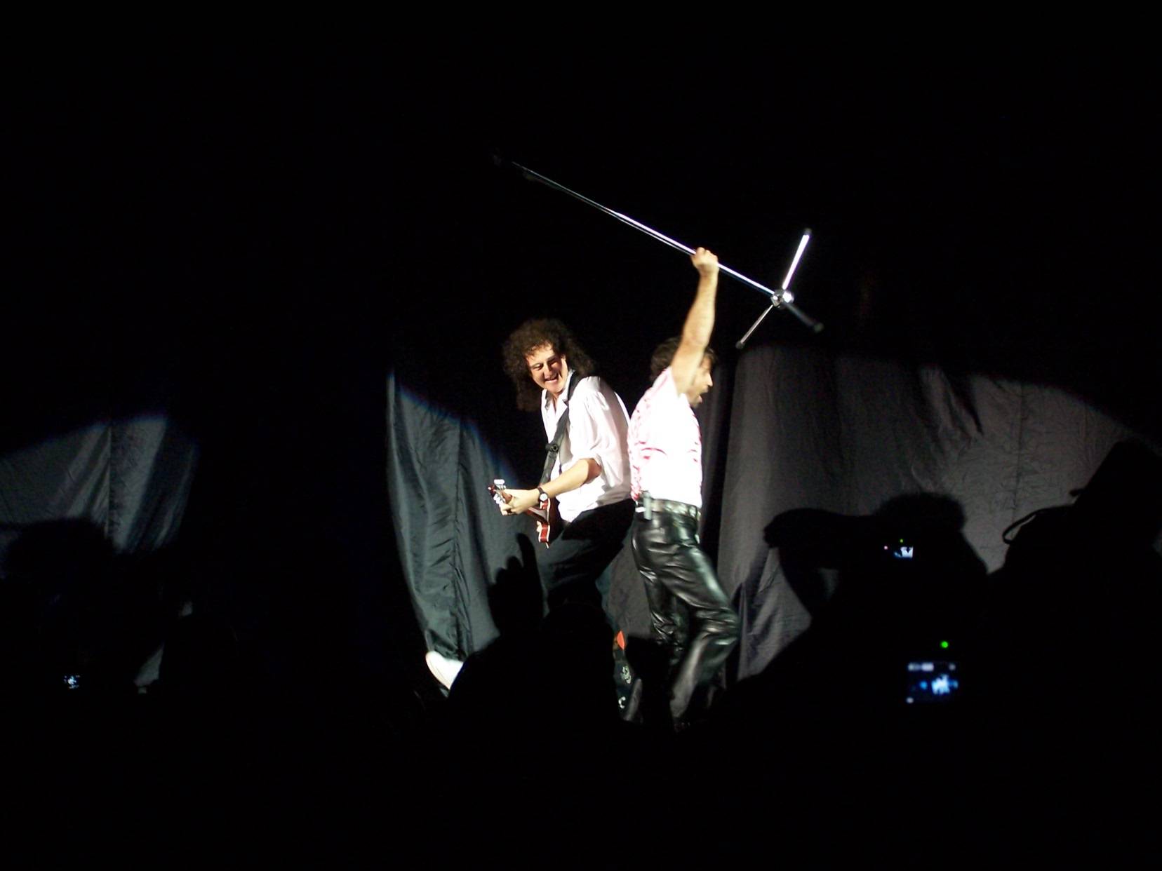 Brian enters the stage  at Brixton Academy