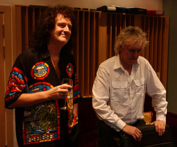 bri and roger in the studio