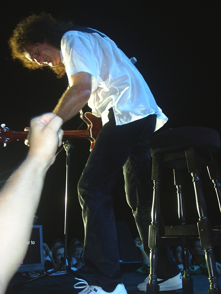 Brian May In Aruba and my arm