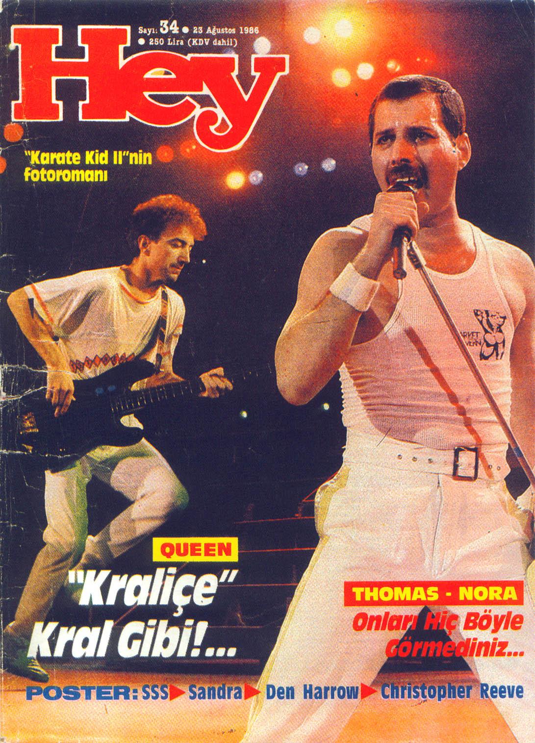 Turkish Hey Magazine cover - 1986