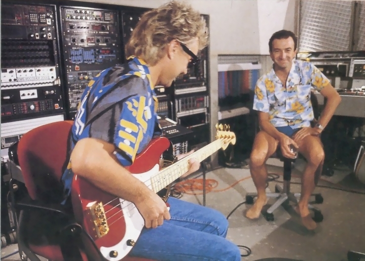 RT and JD at Studio. Highlander s era.