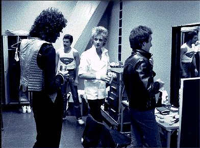 Just before a show!
