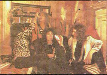 the band at Freddie's home