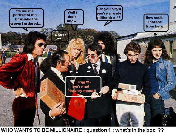 who wants to be millionaire?what's in the box?