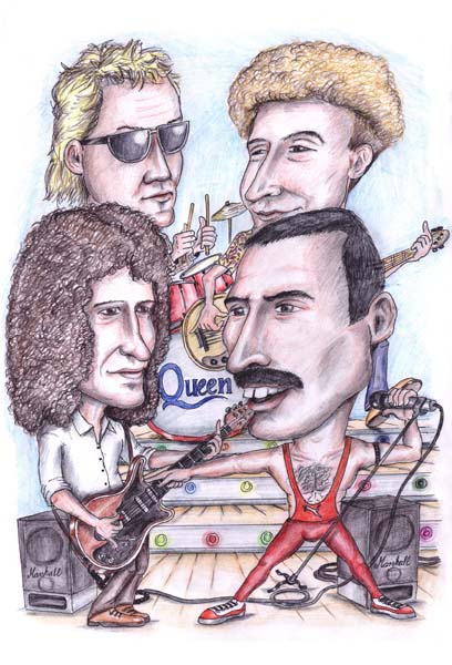 Queen on stage