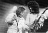 Freddie and Brian on Stage