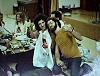 post show party in Japan with lighting engineer in 1979