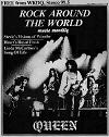 Queen at the cover of Rock around the world mag.