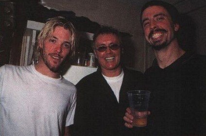 roger with taylor hawkins and dave grohl