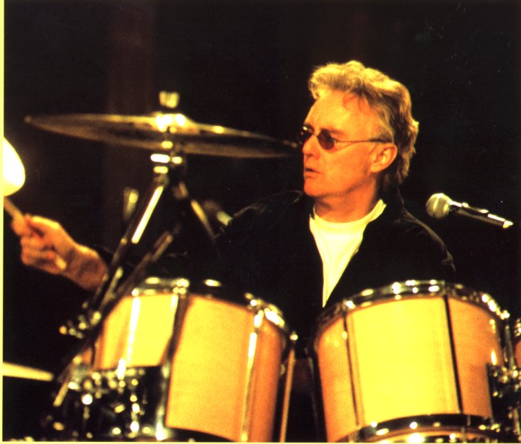 Roger playing drums