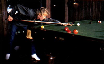 Roger playing snooker
