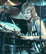 Roger Playing the Drums in 1978