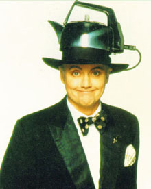 Roger with a Kettle in 'I'm going Slightly Mad' outfit