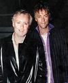 roger and bob geldof backstage at U2 concert