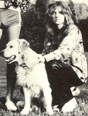 Roger with a dog