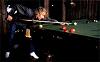 Roger playing snooker