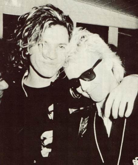 With Michael Hutchence (INXS)