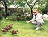 Roger greeting some Duckies