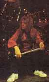 On drums....