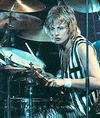 Roger Playing the Drums in 1978