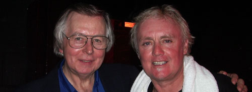 Roger with Don Sleishman (the drum guru)