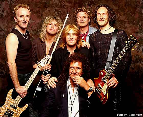 Def Leppard and Brian May at Rockwalk 2000
