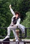 Brian rocks on the Palace roof!