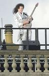 Brian on the roof on Queen's Jubilee